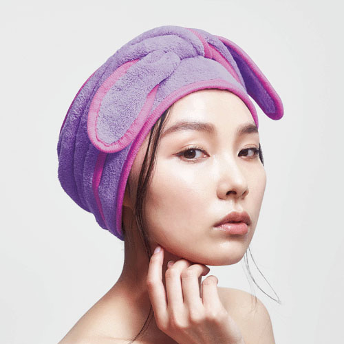 【次回2月上旬予定：予約可能品】BEAULy クイックドライヘアターバン パープル - 画像14