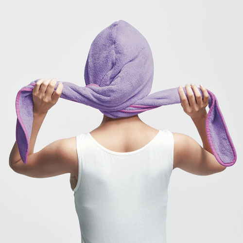 【次回2月上旬予定：予約可能品】BEAULy クイックドライヘアターバン パープル - 画像10