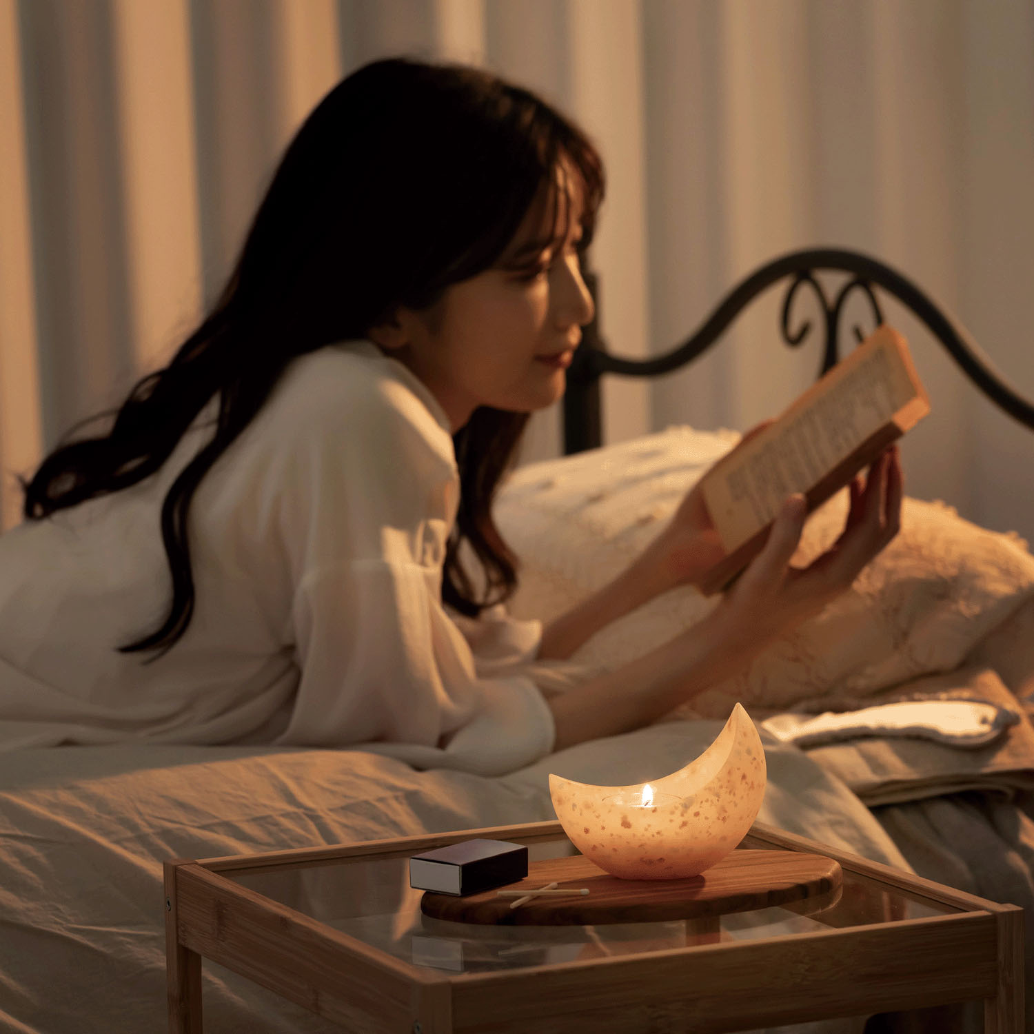 アロマキャンドルホルダー「ツキ」 - 画像2