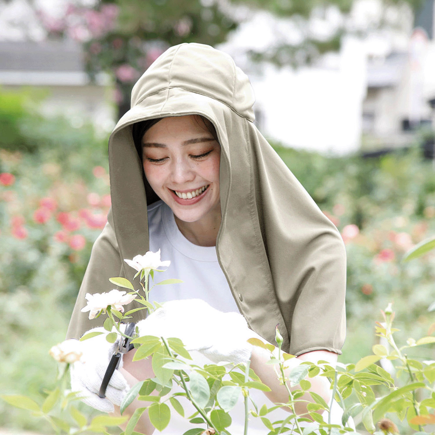 UVプロテクトフレアハット シャイン グレージュ - 画像6