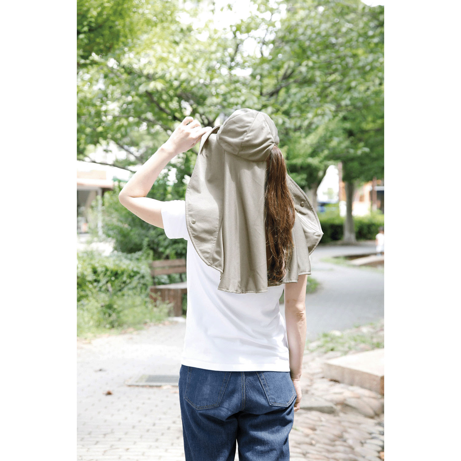 UVプロテクトフレアハット シャイン グレージュ - 画像7