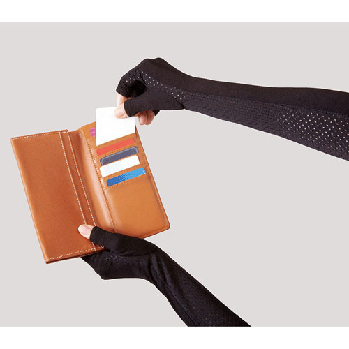 UVグローブ アクア指開き ロング - 画像5