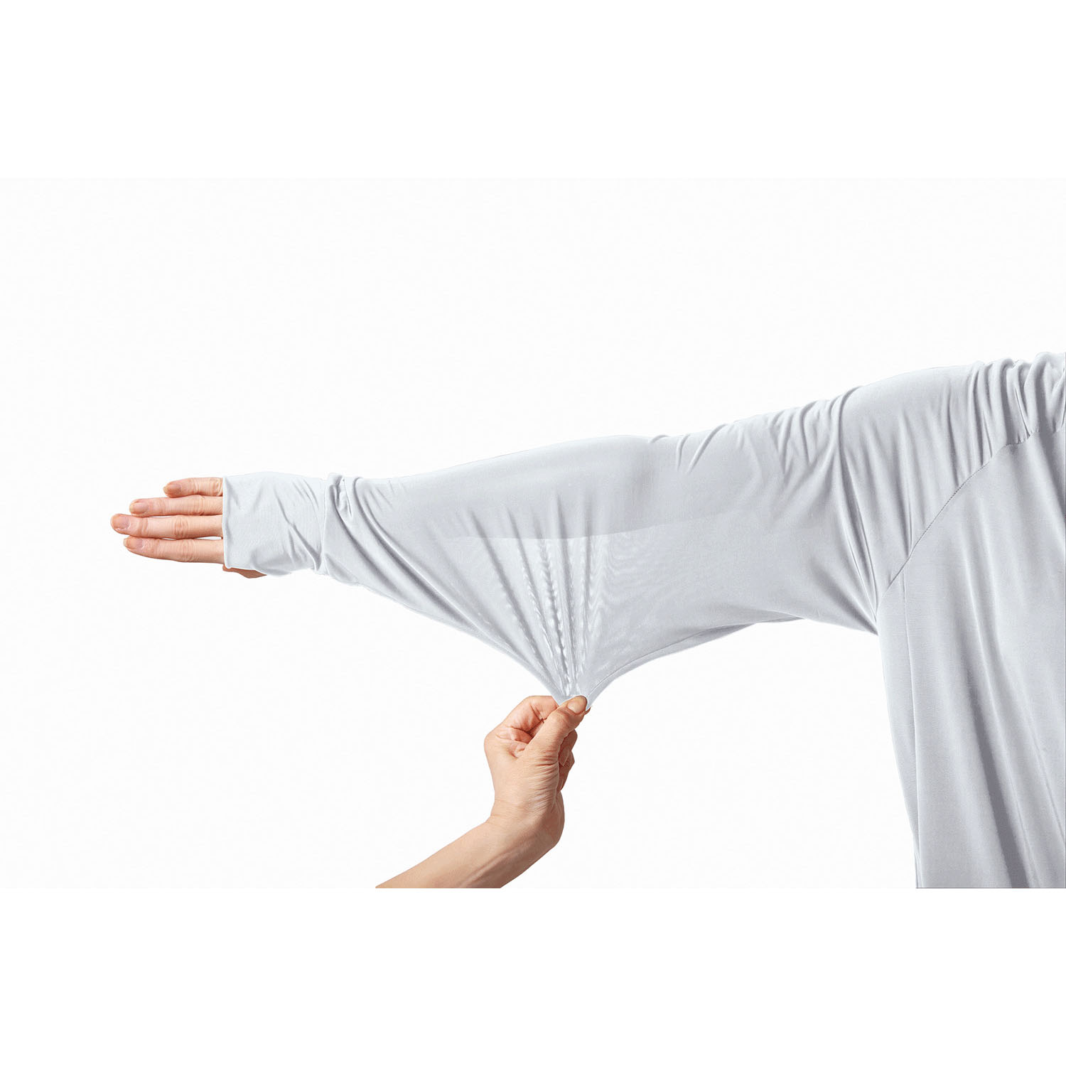 UVプロテクトパーカーシャイン アイスブルー Lサイズ - 画像4