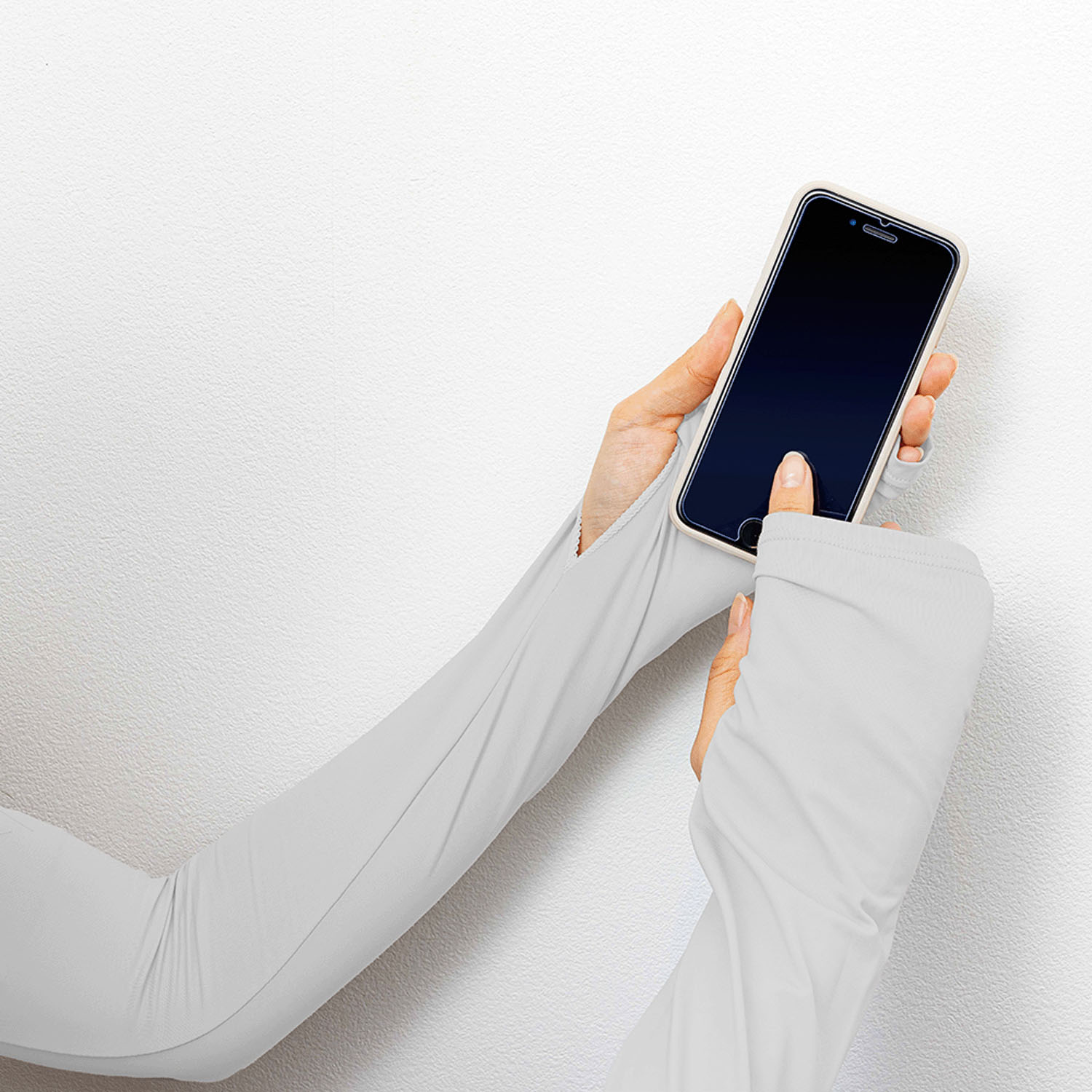 夏に差が出るUVアームカバー グレー - 画像6