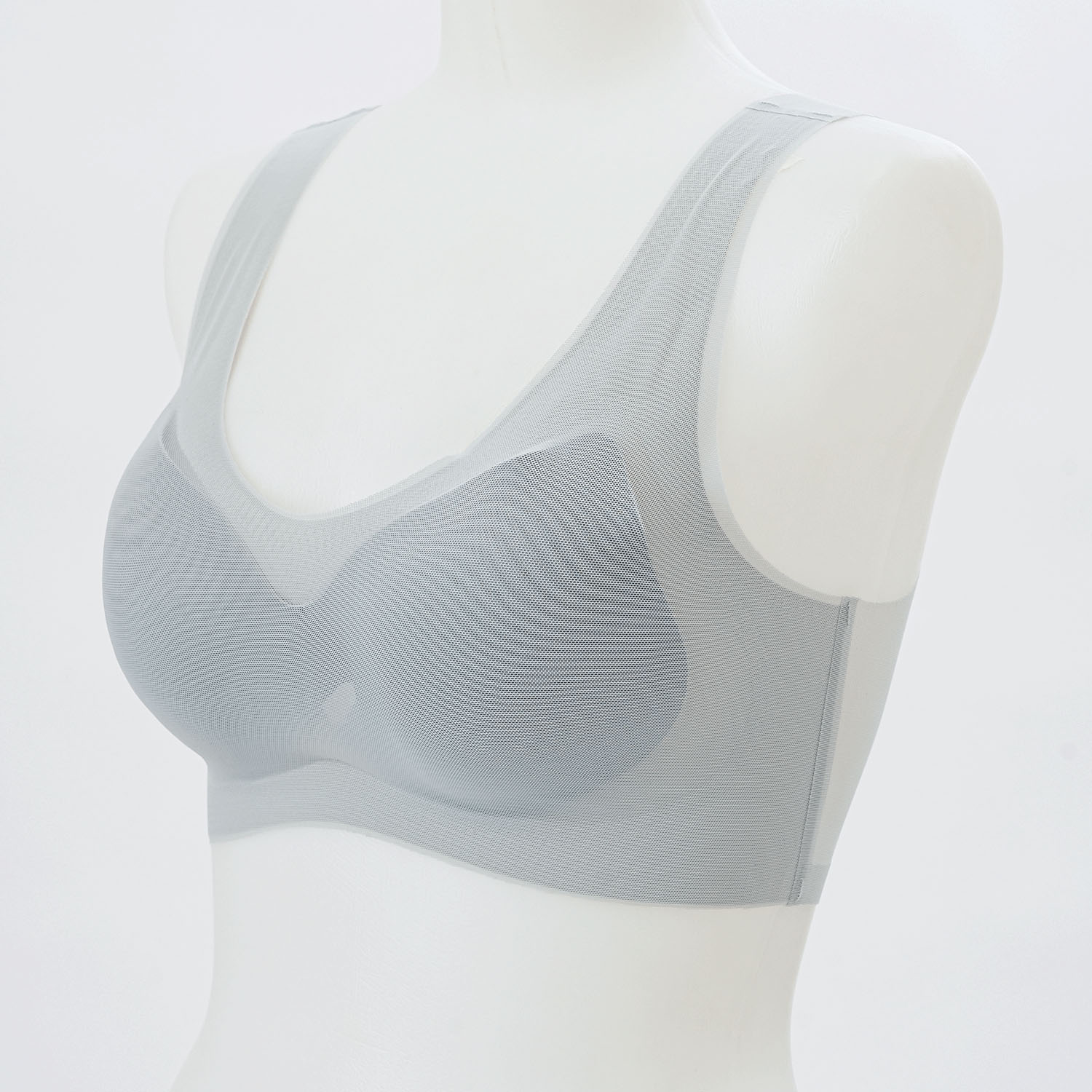 【新商品お試し割引2／12迄】エアースルーブラ グレー LL～3L（エトワール海渡 限定サイズ） - 画像2