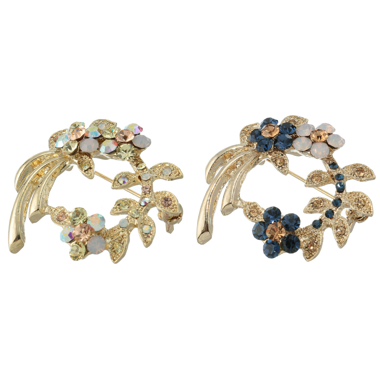 枝垂れ花ブローチ - 画像1