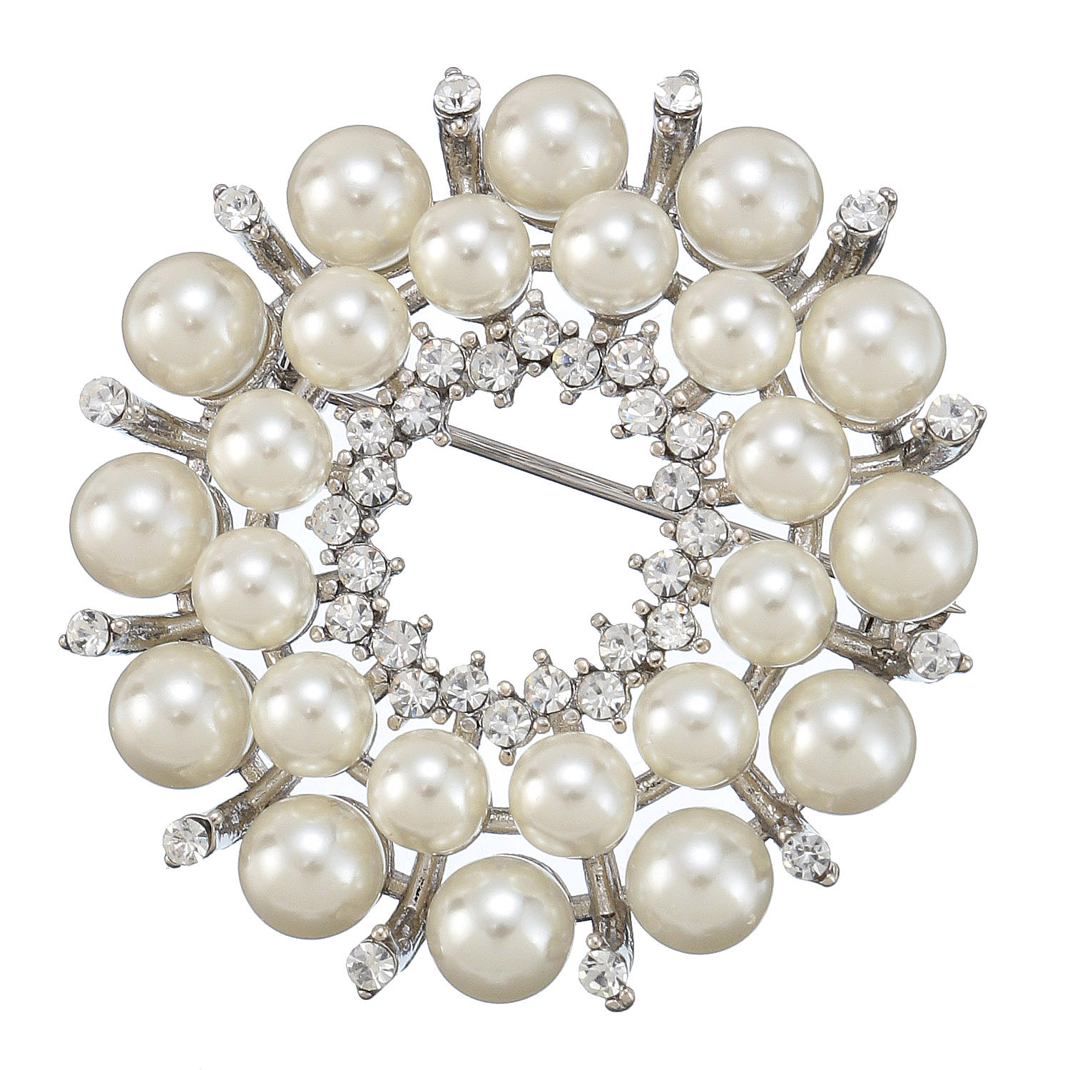 パールサークルブローチ