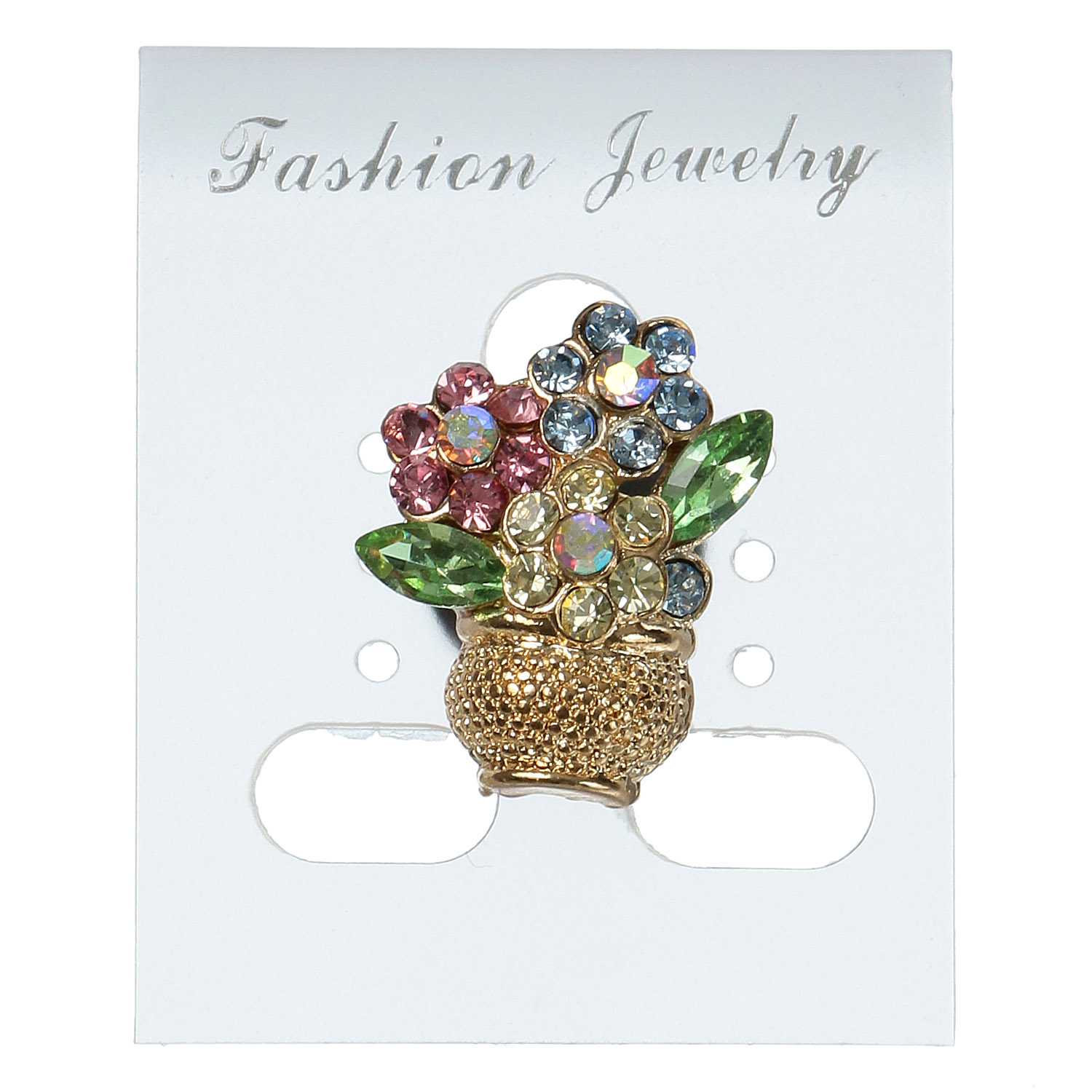 フラワーバスケットタックピン - 画像1