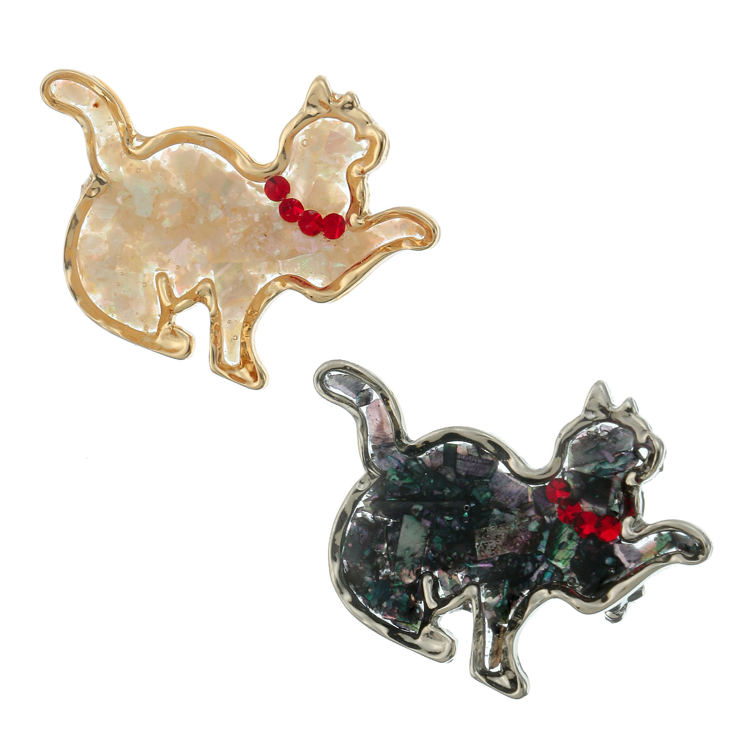 猫レジンアクセブローチ - 画像1