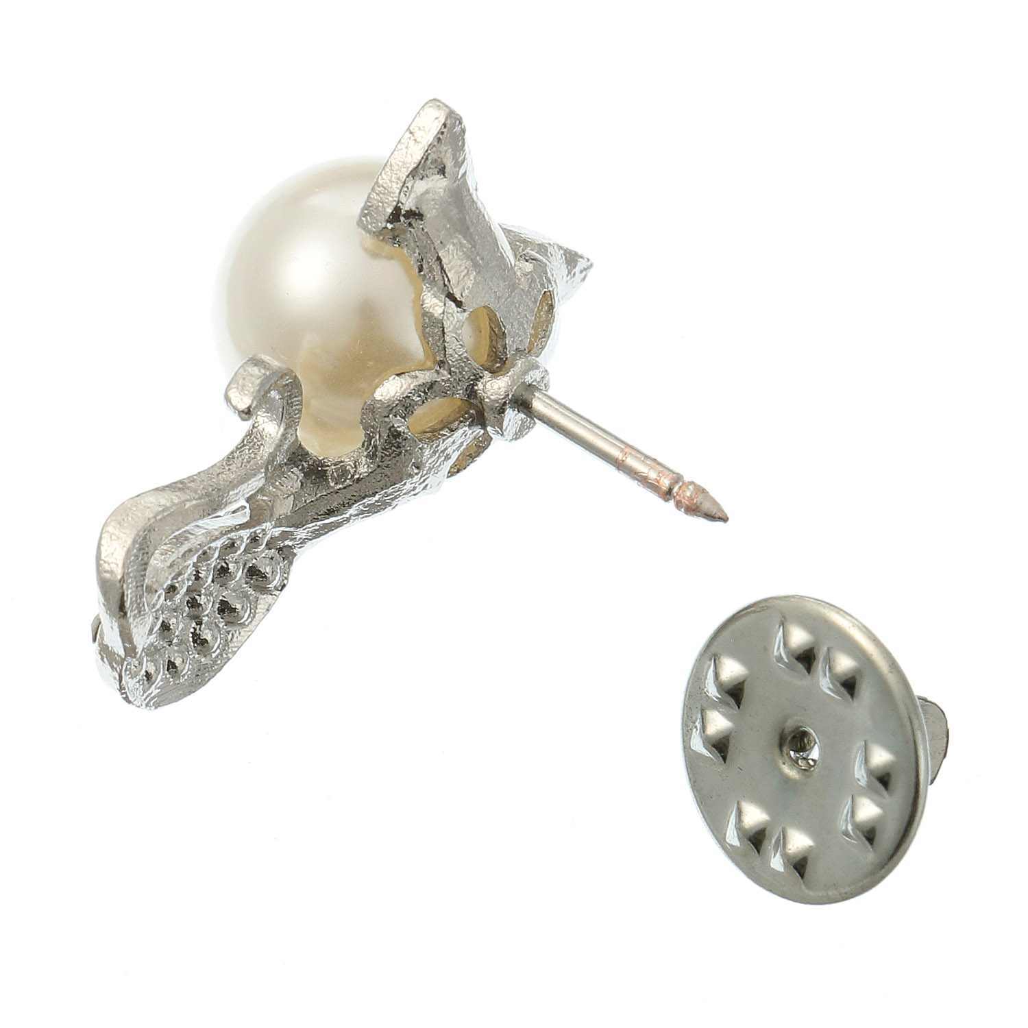 猫パールタックピン - 画像2