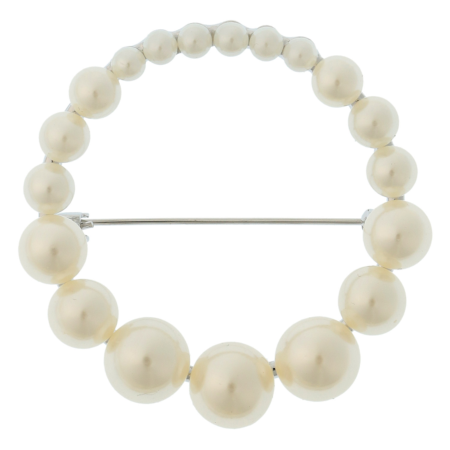 サークルパールブローチ - 画像1