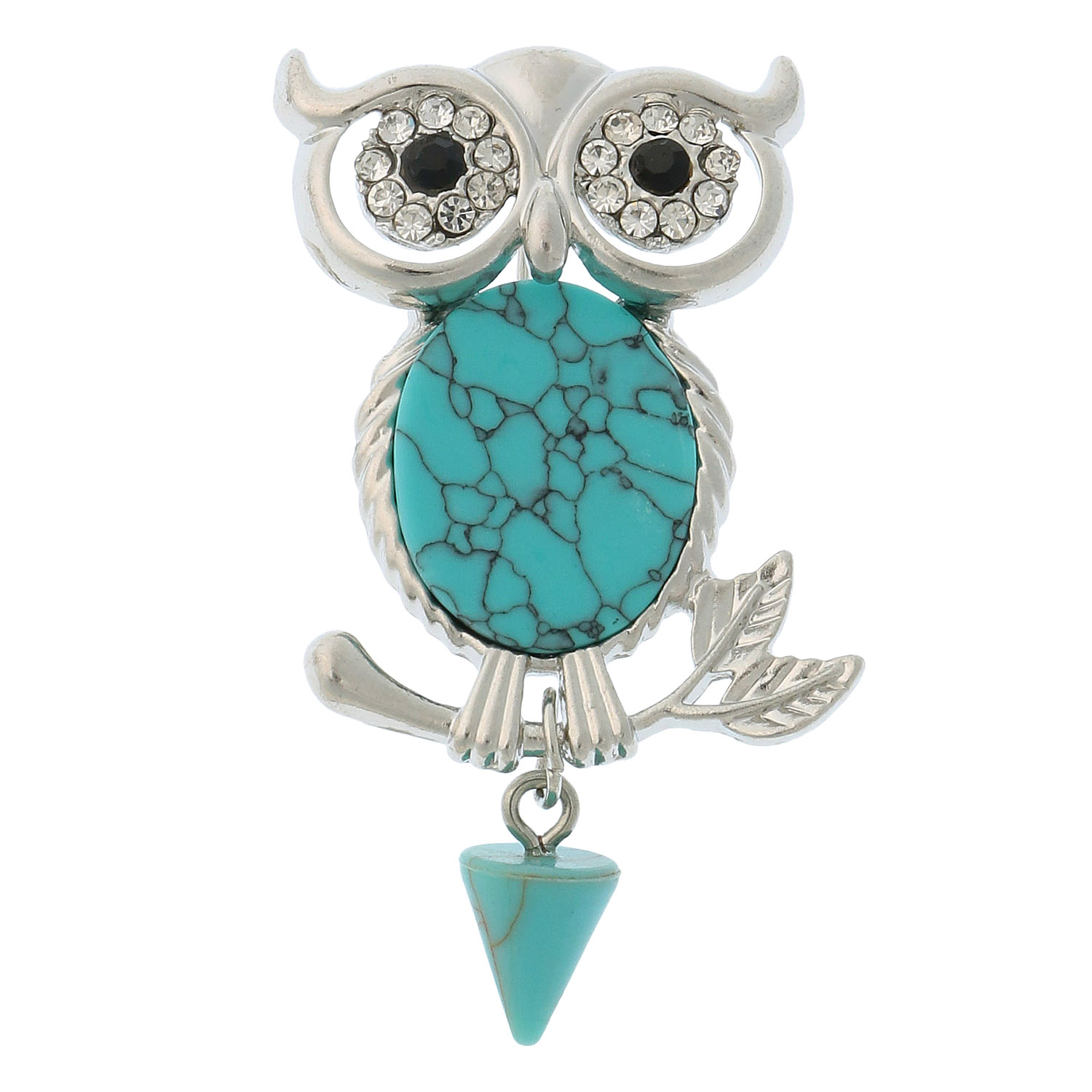 ふくろうブローチ - 画像1