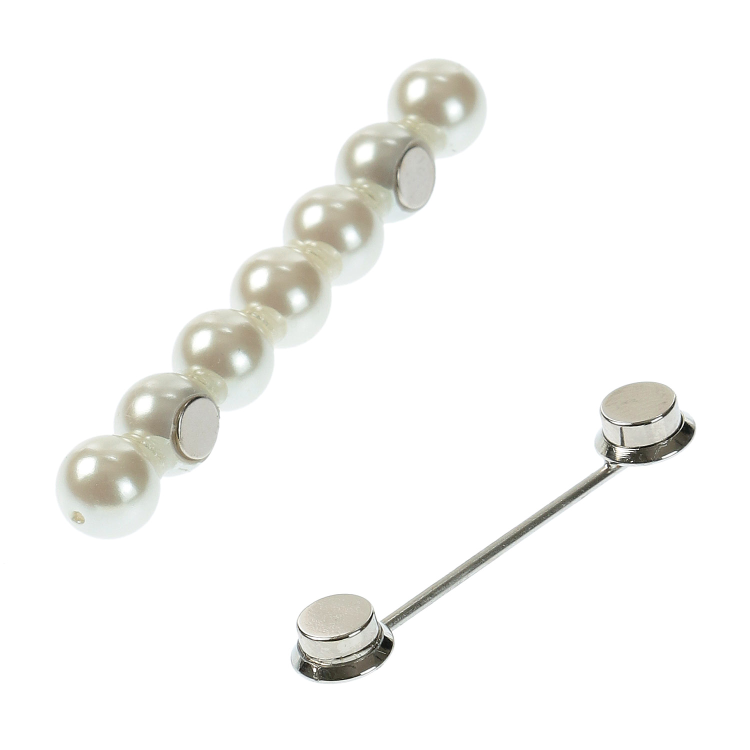 8ミリ7連パールマグネットブローチ - 画像2