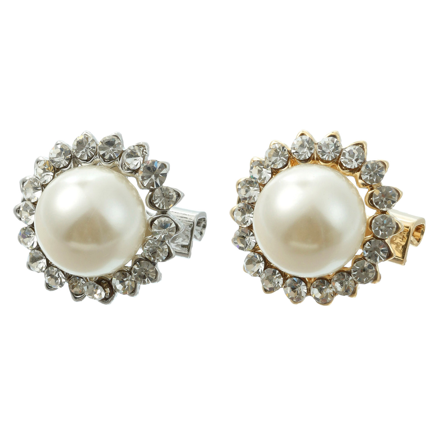 ボタンパールブローチ