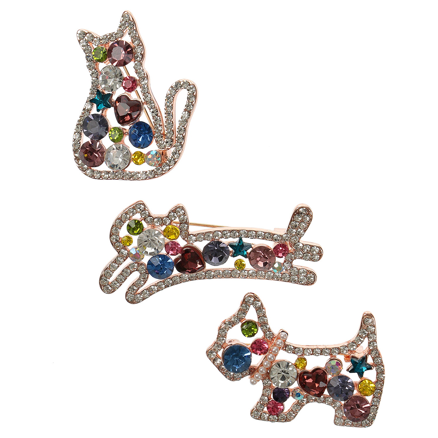 ビジューブローチ - 画像1