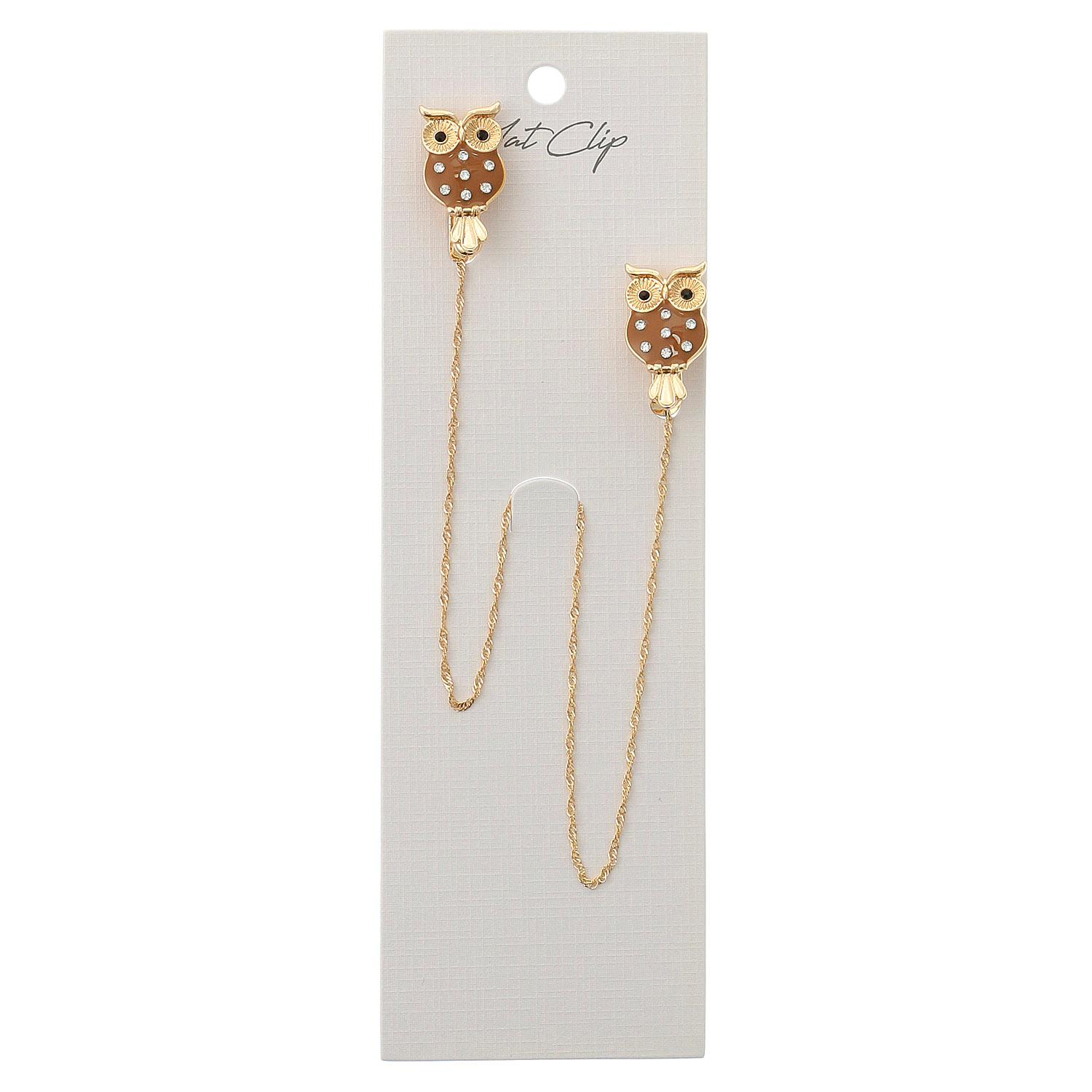 ふくろうモチーフハットクリップ - 画像1