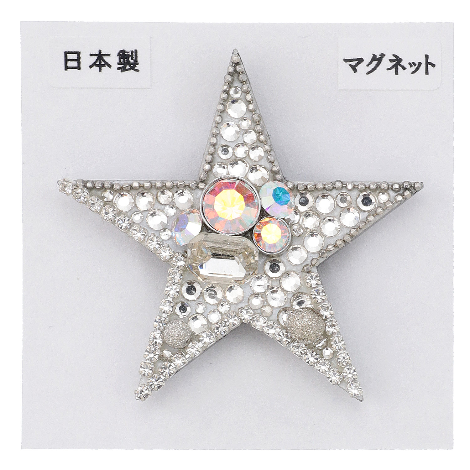 星ビジューマグネットブローチ - 画像2