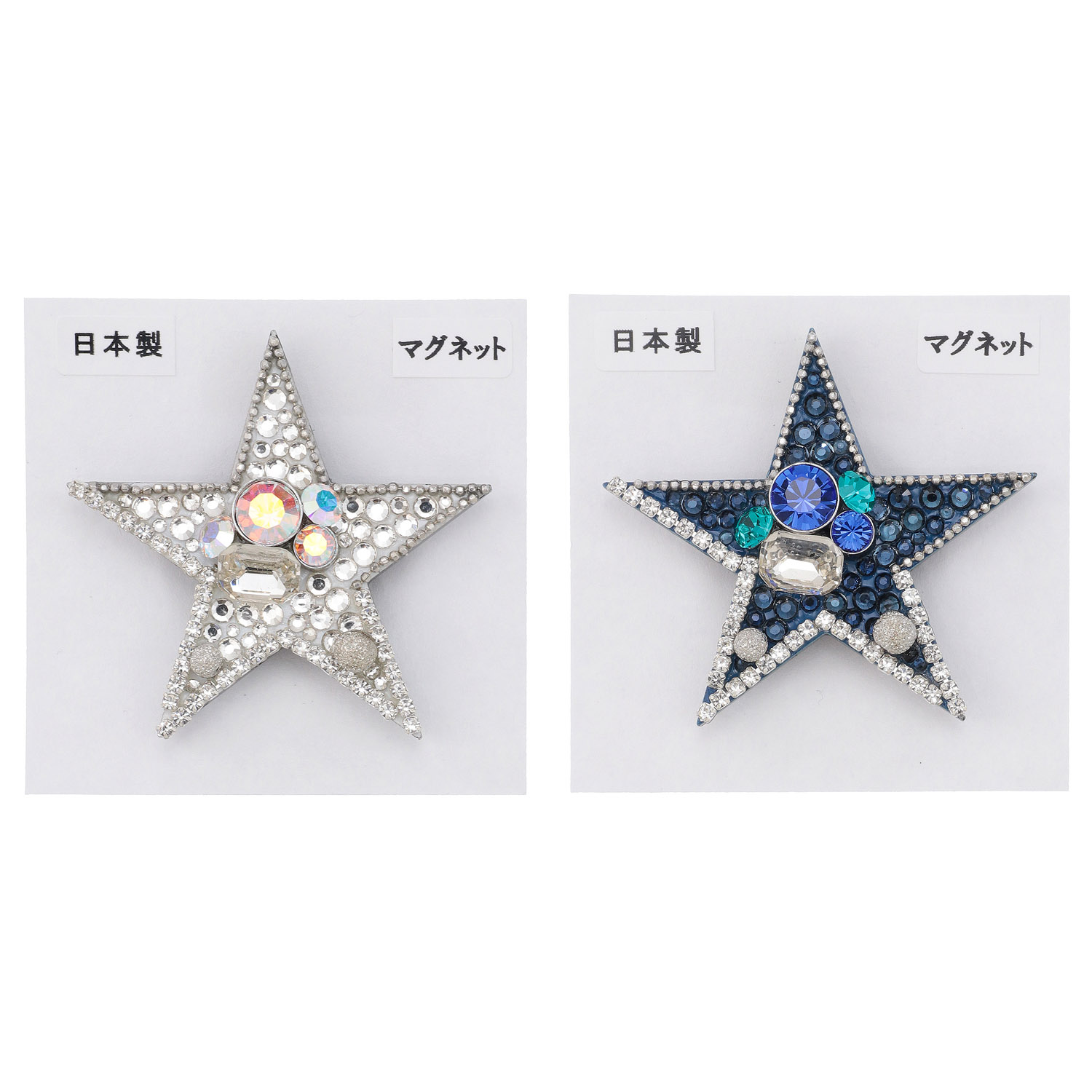星ビジューマグネットブローチ - 画像1