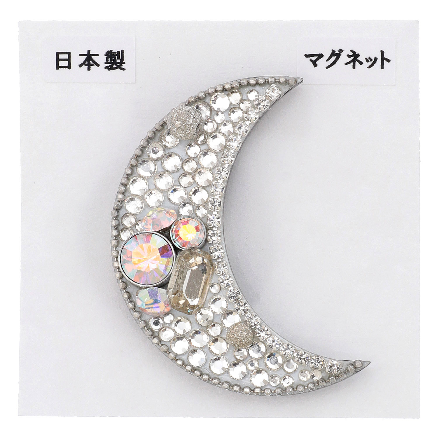 三日月ビジューマグネットブローチ - 画像2