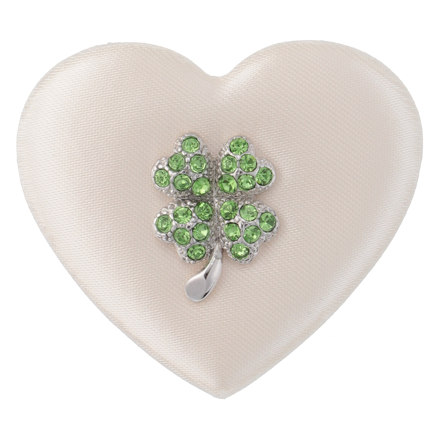 四つ葉クローバーピンブローチ - 画像2