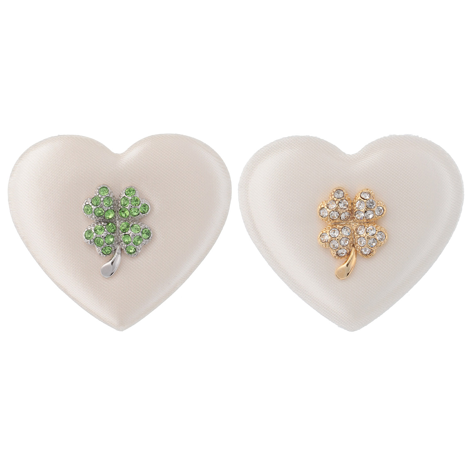 四つ葉クローバーピンブローチ - 画像1