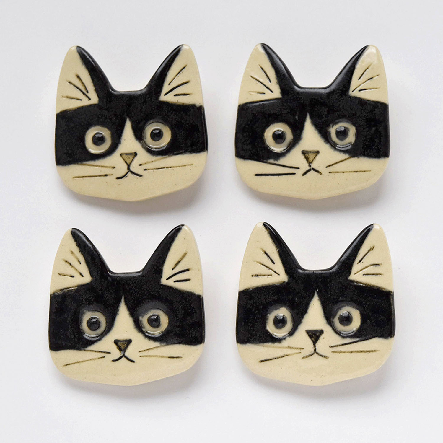 ORIDE ChiSE（おりでちせ）陶製ブローチ 猫 - 画像5