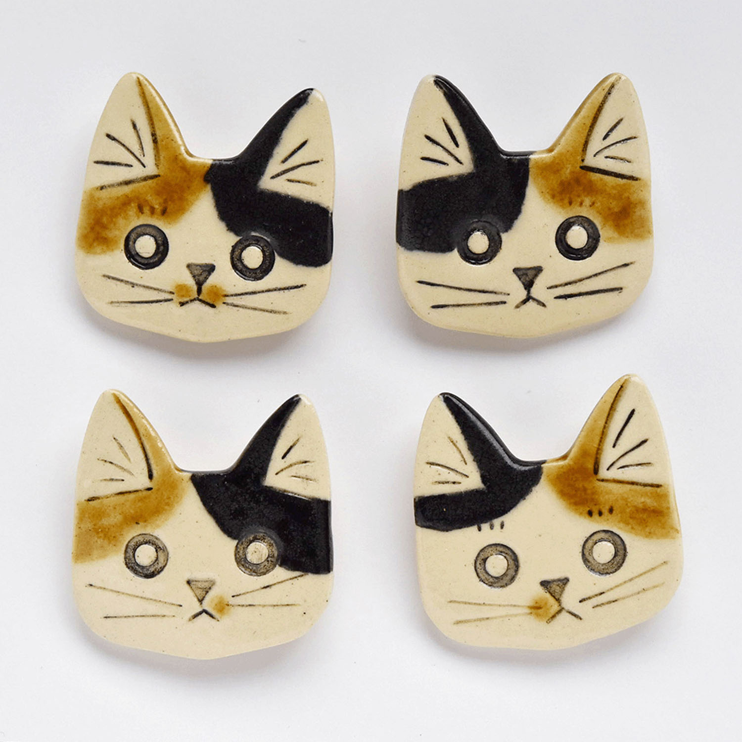 ORIDE ChiSE（おりでちせ）陶製ブローチ 猫 - 画像9