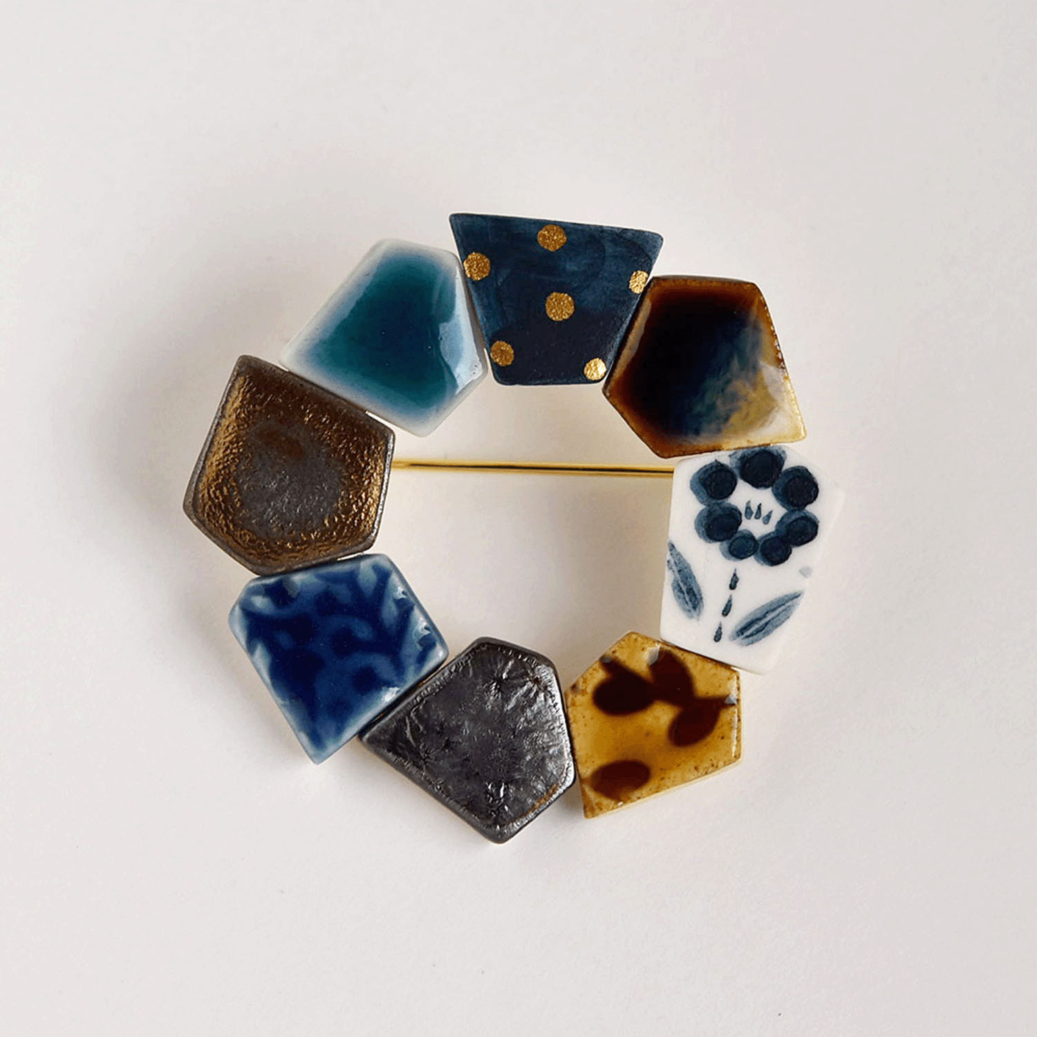 ORIDE ChiSE（おりでちせ）陶製ブローチ サークル型 - 画像11