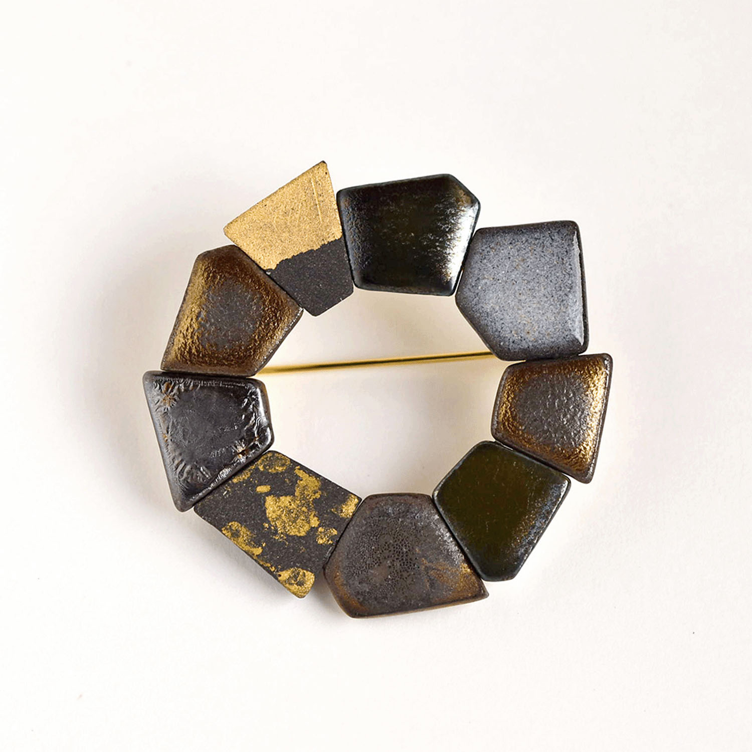 ORIDE ChiSE（おりでちせ）陶製ブローチ サークル型 - 画像5