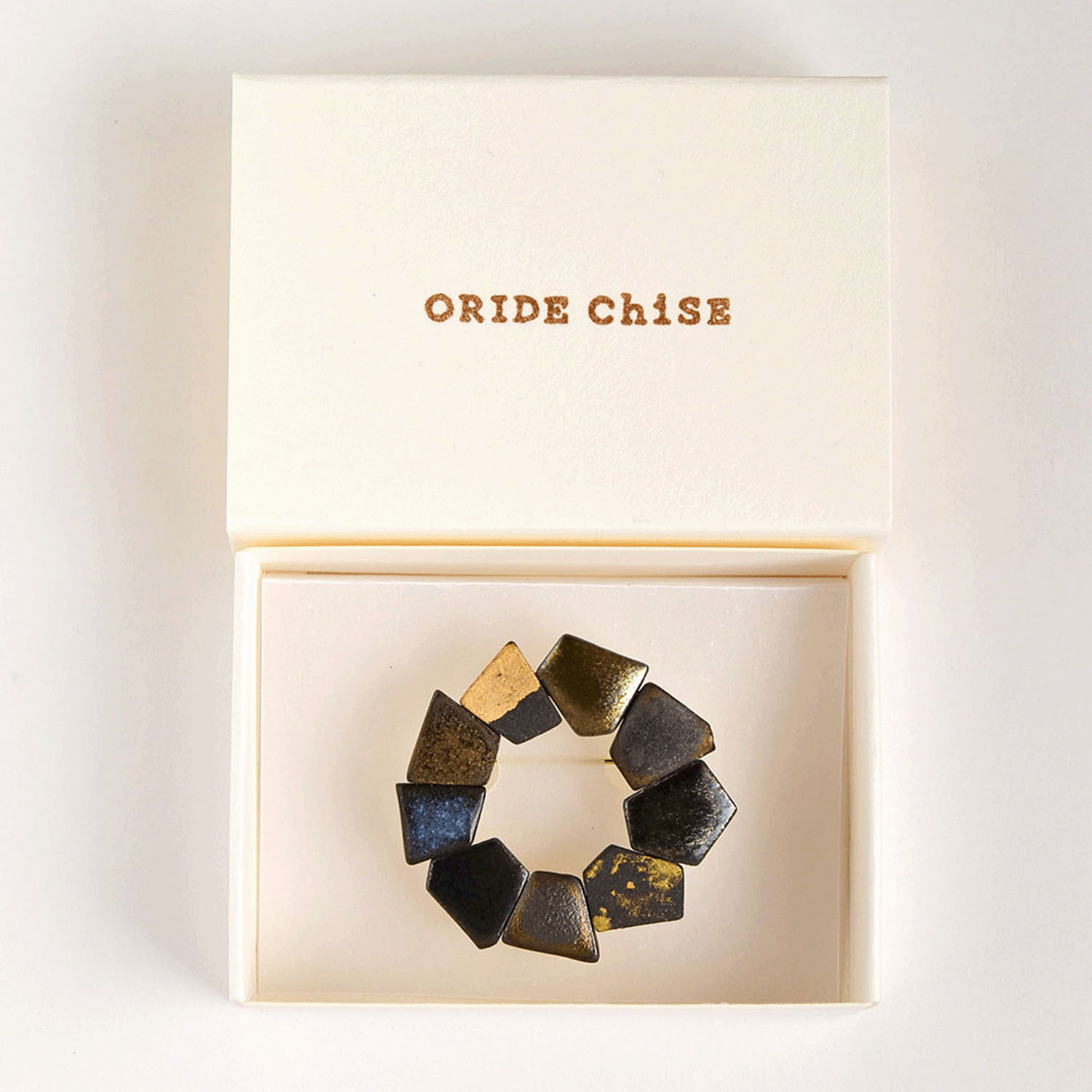 ORIDE ChiSE（おりでちせ）陶製ブローチ サークル型 - 画像6