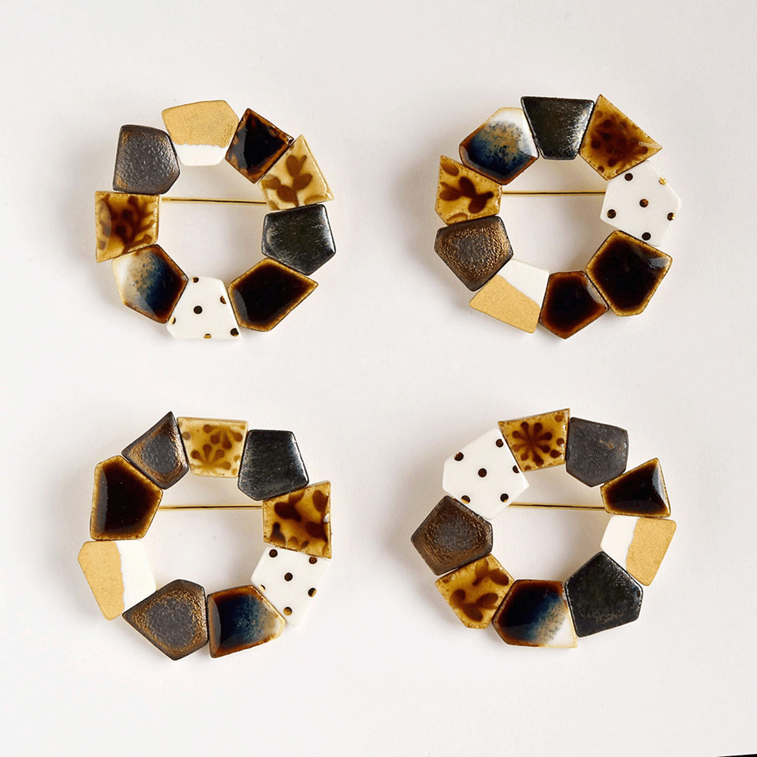 ORIDE ChiSE（おりでちせ）陶製ブローチ サークル型 - 画像10