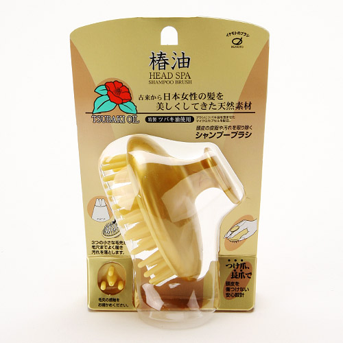 椿シャンプーブラシ ゴールド