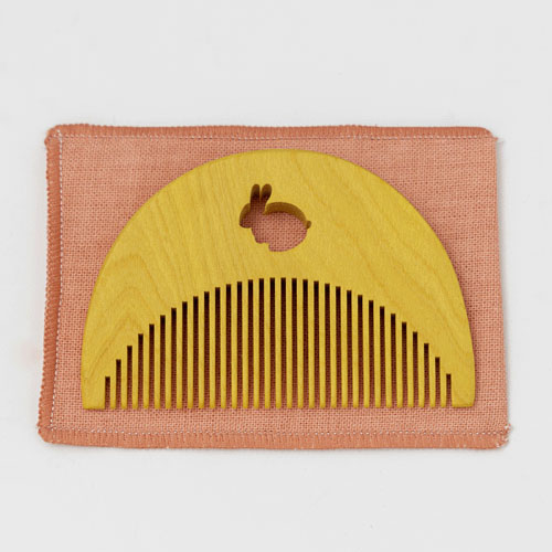 Natural Friends つげのくし うさぎ - 画像3