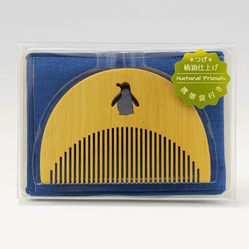Natural Friends つげのくし ペンギン - 画像1