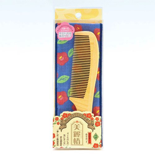 美麗椿 手つきくし小 携帯袋付き - 画像1