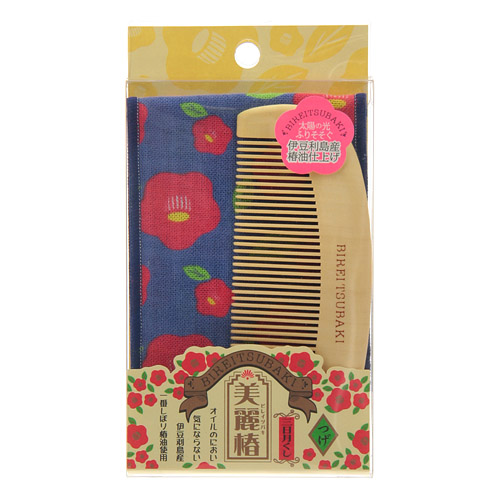 美麗椿つげ 三日月櫛 - 画像2