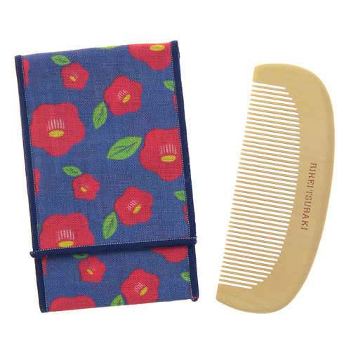 美麗椿つげ 三日月櫛 - 画像1