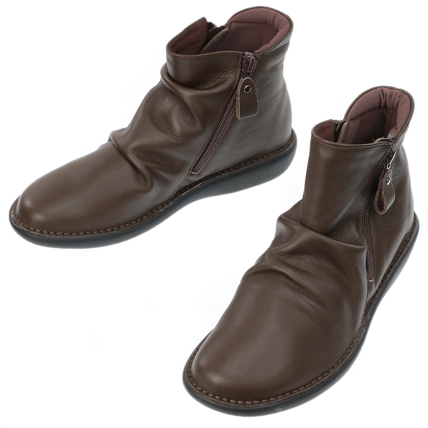 SPORTS NINE 4Eダブルファスナーショートブーツ230－19660