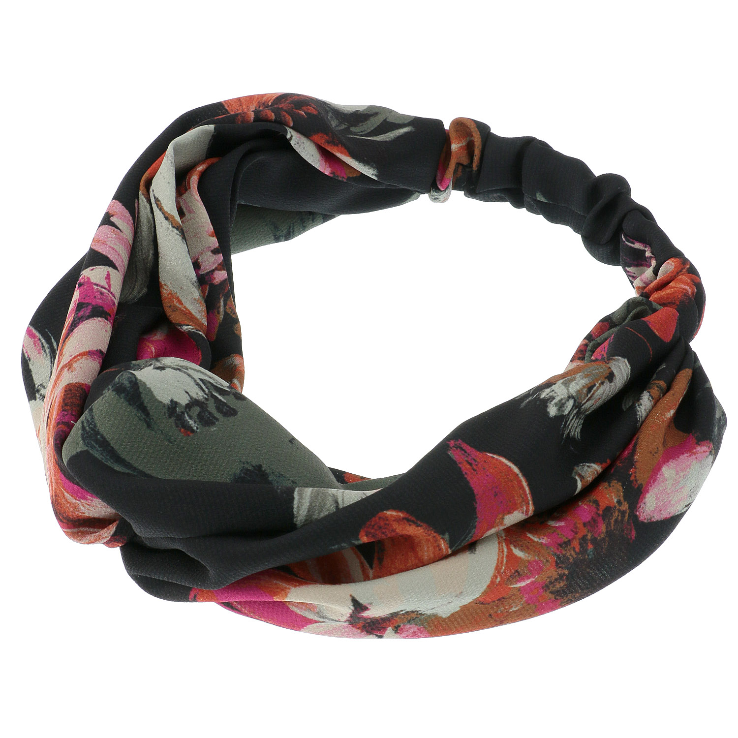 アート花柄ターバン - 画像2