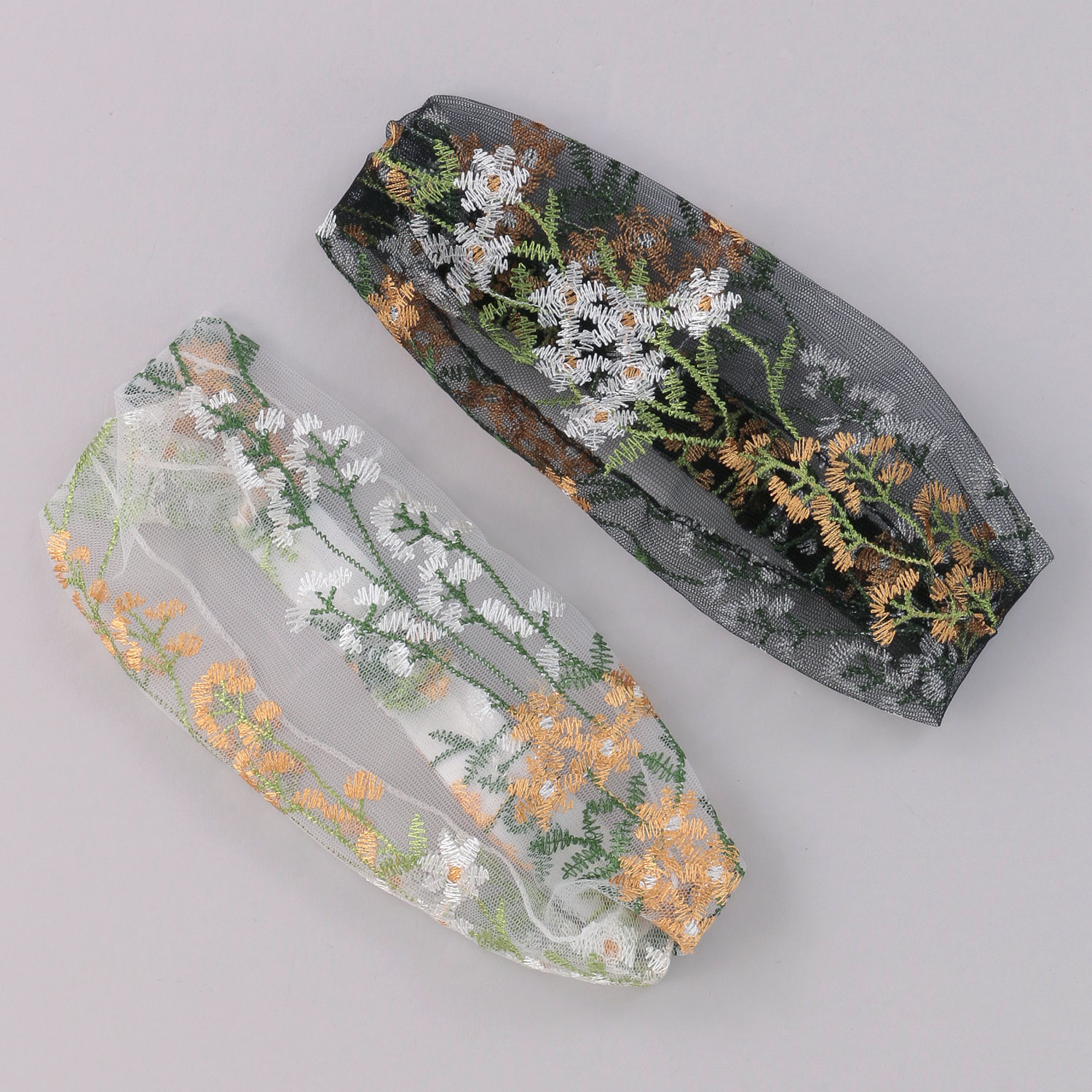 花刺繍チュールカチューム - 画像1