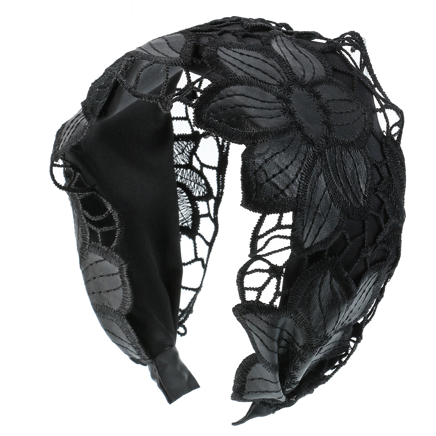 フラワーレースカチューシャ