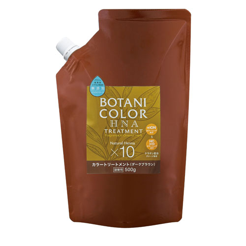 Mottoボタニカラートリートメント  ダークブラウン 詰替用 500mL - 画像1