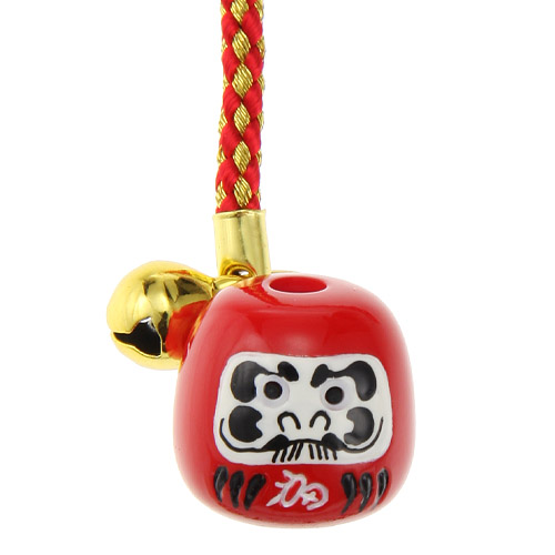 目出しだるま鈴根付 - 画像1