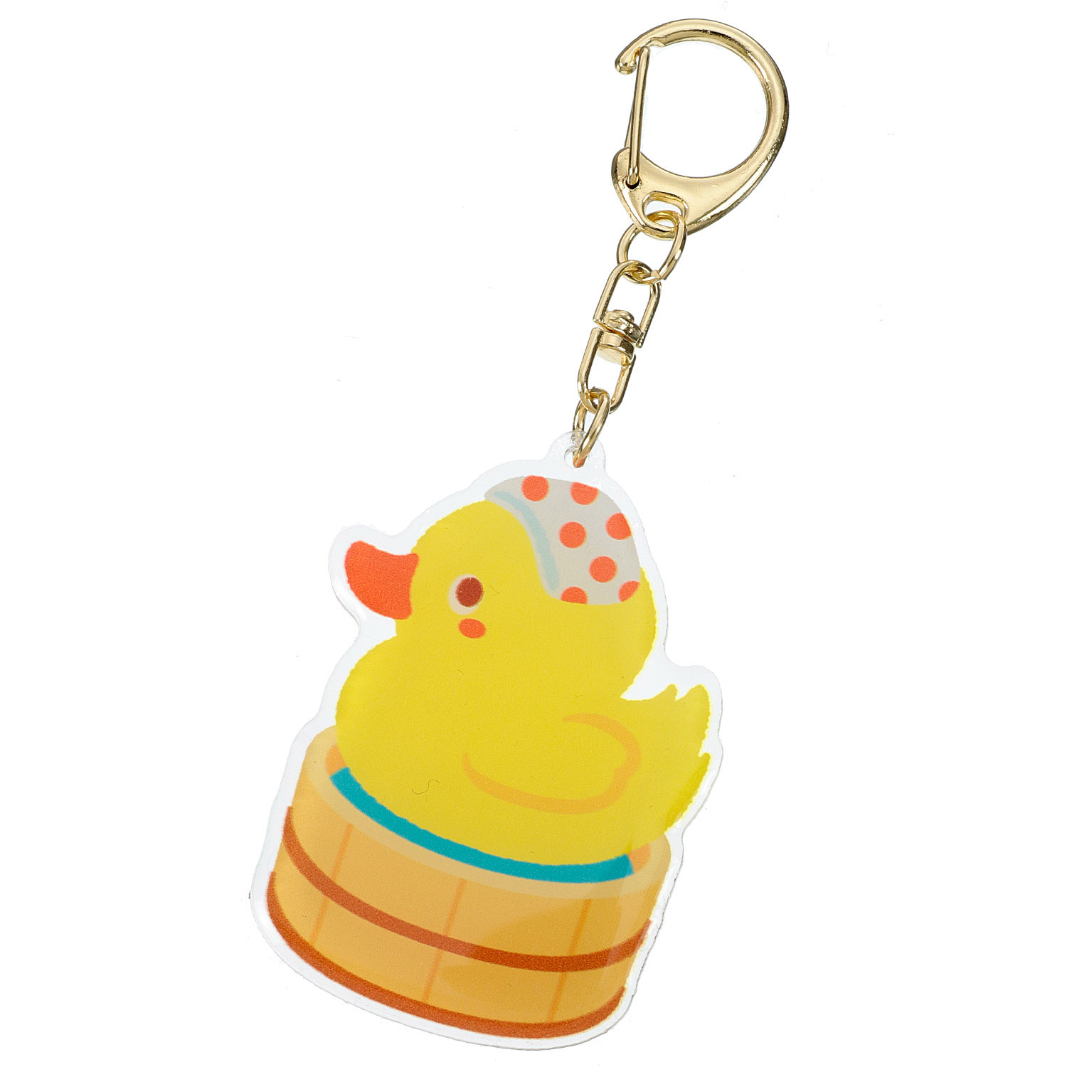 温泉あひるん アクリルエポキーホルダー - 画像2