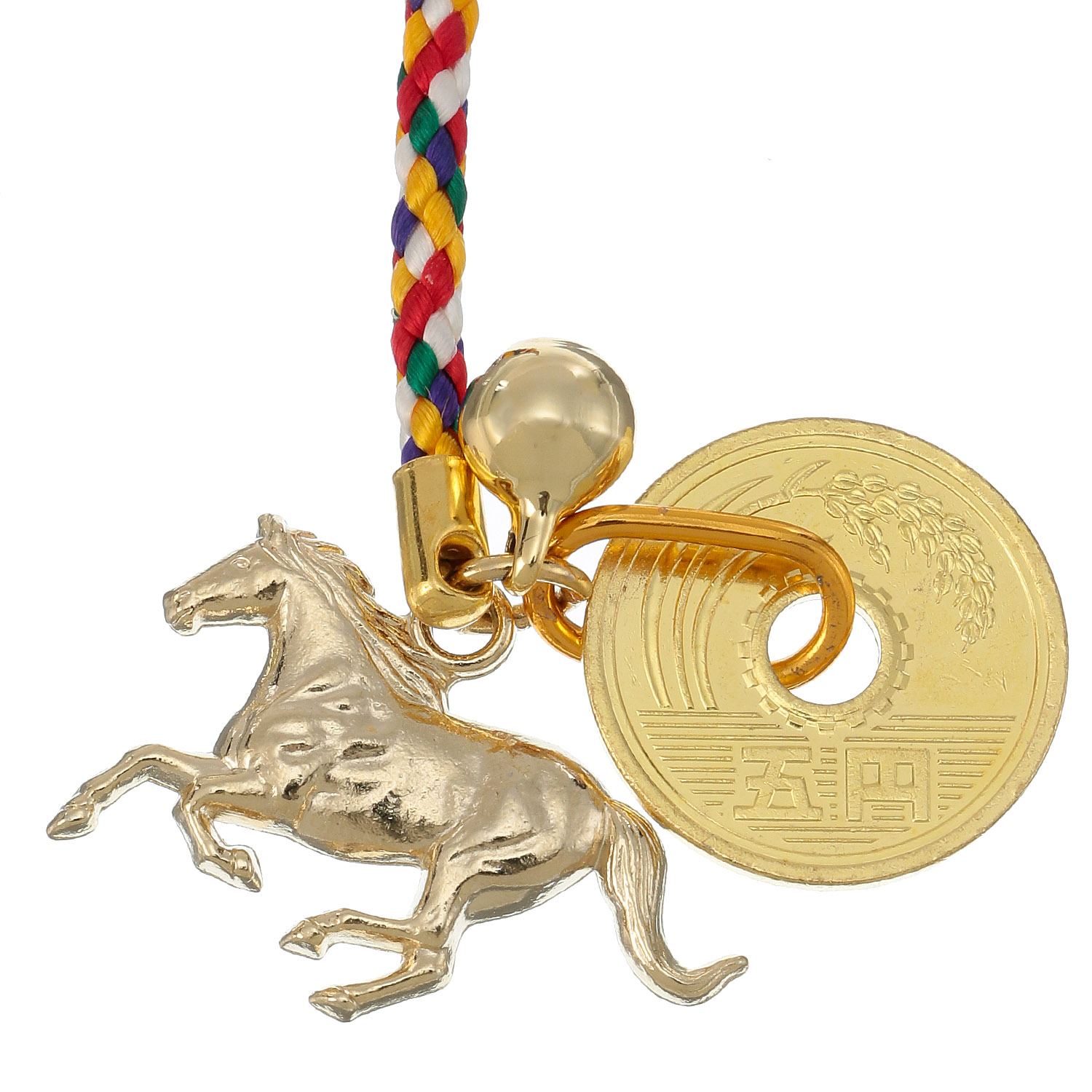 干支根付 リアル午走根付5円玉付き NO2 - 画像2