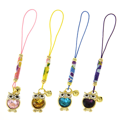 キラキラお腹のふくろう根付 - 画像1