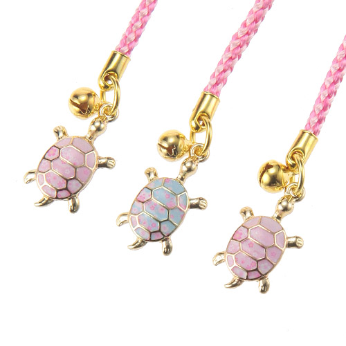 モダン桜柄根付 亀 - 画像1