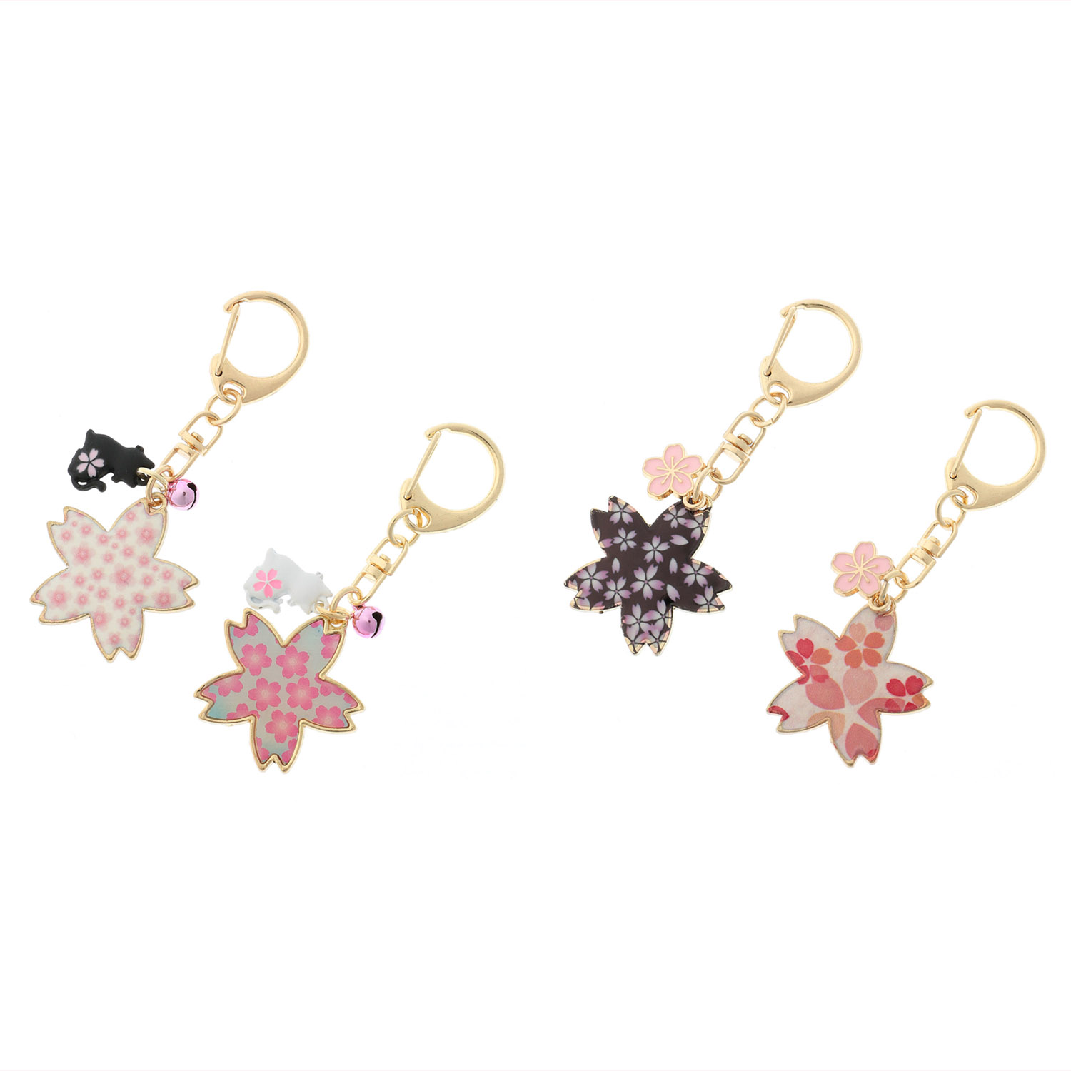 キャスト桜パーツ付きキーホルダー アソート - 画像1