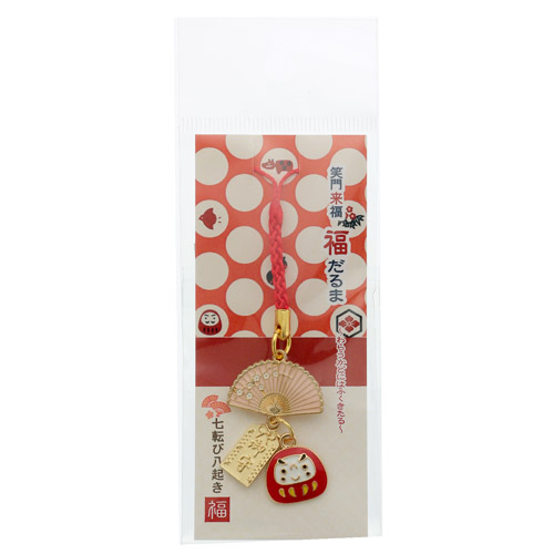 扇子福だるま根付 - 画像2