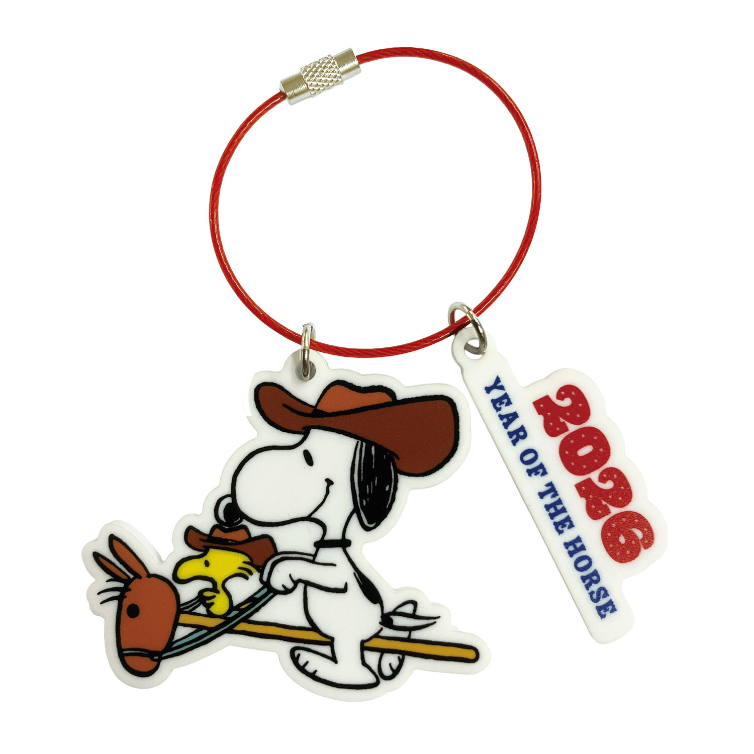 スヌーピー 干支午アクリル2連キーチェーン - 画像1